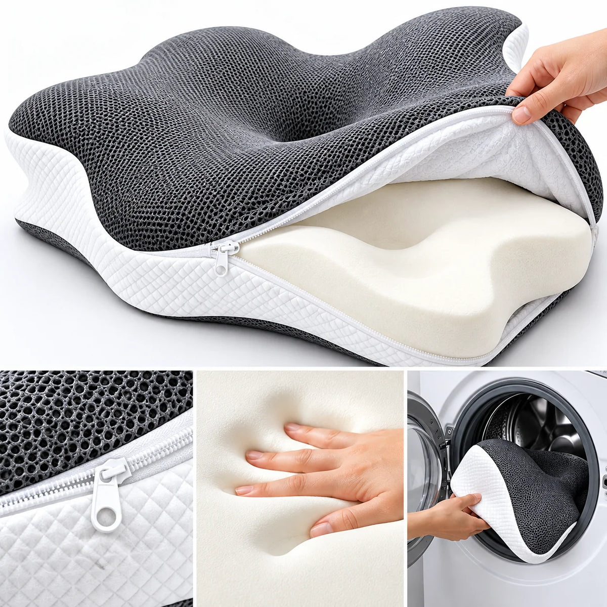 Almohada Ergonómica Ortopédica —  ¡Promoción por tiempo limitado! 🔥 ¡OFERTA 2X1! COMPRA 1 Y LLÉVATE 2 🎁